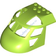 Деталь Лего Фюзеляж Самолета С Изгибом 6 х 8 Верх Цвет Лайм