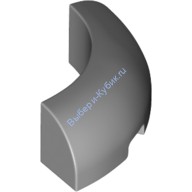 Деталь Лего Кубик Круглый Угол 3 x 3 x 1 Без Штырьков Цвет Светло-Серый