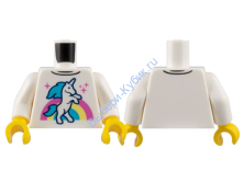 Деталь Лего Торс С Рисунком Цвет Белый