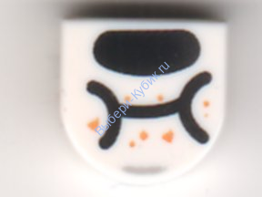 Деталь Лего Плитка Круглая 1 х 1 С Рисунком Цвет Белый