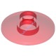 Деталь Лего Тарелка 2 х 2 Перевернутая Цвет Прозрачно-Красный