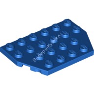 Деталь Лего Пластина Клин 4 х 6 Обрезанные Углы Цвет Синий