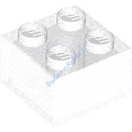 Деталь Лего Кубик 2 х 2 Цвет Прозрачный Сатин