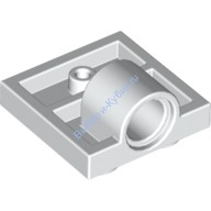 Деталь Лего Пластина 2 х 2 С Отверстием Под Пин Под Пластиной Цвет Белый