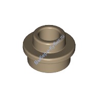 Деталь Лего Пластина Круглая 1 х 1 С Открытым Штырьком Цвет Темно-Песочный