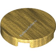 Деталь Лего Плитка Круглая 2 х 2 С Креплением Под Штырек Снизу Цвет Перламутрово-Золотой