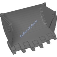 Деталь Лего Техник Ковш Экскаватора 10 x 19 Цвет Темно-Серый