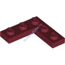 Деталь Лего Пластина Угол 3 х 3 Цвет Темно-Красный