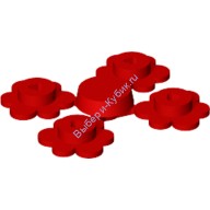 Цветок Маленький 4 Шт Цвет Красный