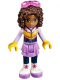 Friends Andrea, Medium Lavender Skirt, Ski Vest, Glasses (41323)