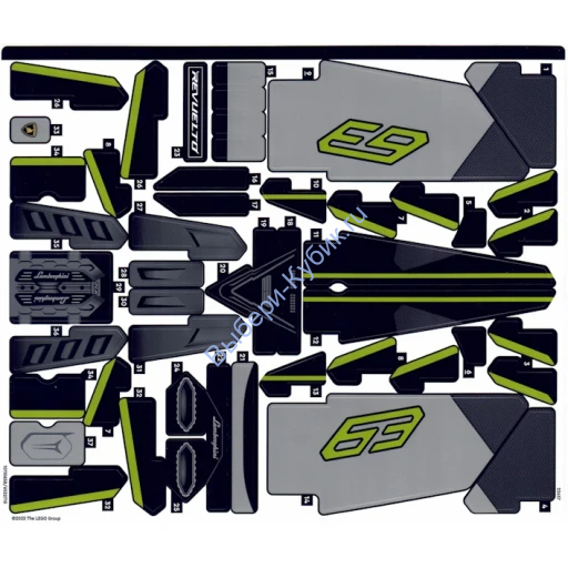 Наклейки К Набору 42214 Лист 1 (10110658/6522710)