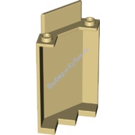 Деталь Лего Панель 3 х 3 х 6 Угол Стена Без Нижних Выемок Цвет Песочный