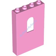 Деталь Лего Панель 1 х 4 х 5 С Окном Цвет Ярко-Розовый