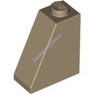 Деталь Лего Скос 65 2 х 1 х 2 Цвет Темно-Песочный