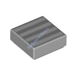 Деталь Лего Плитка 1 х 1 С Рисунком Цвет Светло-Серый