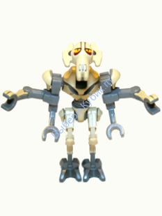 Минифигурка Лего Звездные Войны -   General Grievous - Bent Legs, Tan Armor  sw0254