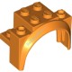 Деталь Лего Автомобильное Крыло 4 х 2 1/2 х 2 1/3 С Аркой Круглое Цвет Оранжевый