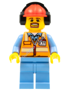 Минифигурка Лего Сити - Рабочий