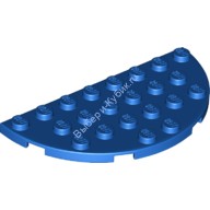 Деталь Лего Пластина Полукруг 4 х 8 Цвет Синий