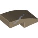 Деталь Лего Скос Закругленный 2 х 1 Без Штырьков Цвет Темно-Песочный