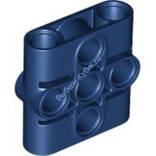 Деталь Лего Техник Пин Коннектор Бим 1 x 3 x 3 Цвет Темно-Синий