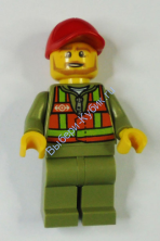 Минифигурка Лего Сити Машинист Поезда