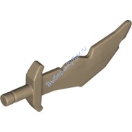 Деталь Лего Ятаган С Никами Цвет Темно-Песочный