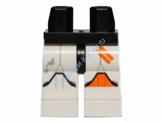 Деталь Лего Ноги С Рисунком Цвет Черный