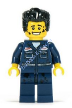 Минифигурка Лего Механик, серия 6 (Только минифигурка без подставки и аксессуаров)