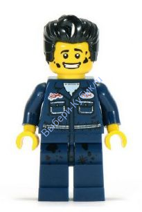 Минифигурка Лего Механик, серия 6 (Только минифигурка без подставки и аксессуаров)