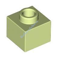 Деталь Лего Кубик Модифицированный 1 х 1 х 2/3 С Открытым Штырьком Цвет Фисташковый