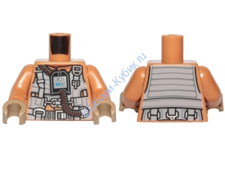 Деталь Лего Торс С Рисунком Цвет Карамельный