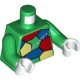 Деталь Лего Торс С Рисунком Цвет Зеленый