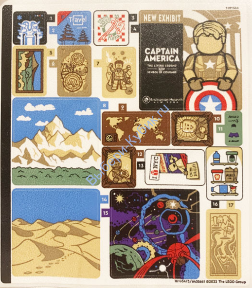 Наклейки К Набору Лего Супер Хироус 76218, Лист 1 - (10103473/6435661)