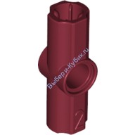 Деталь Лего Техник Коннектор Угловой #2 - 180 Градусов Цвет Темно-Красный