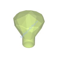 Деталь Лего Камень / Кристалл 1 х 1 24 Грани Цвет Прозрачно-Ярко-Зеленый