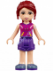 Friends Mia, Dark Purple Shorts, Magenta Top with Orange and Dark Purple Stripes