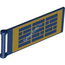 Деталь Лего Флаг 7 х 3 С Рисунком Цвет Темно-Синий