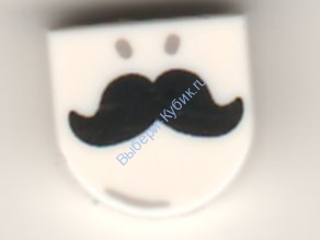 Деталь Лего Плитка Круглая 1 х 1 С Рисунком Цвет Белый