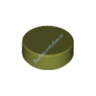 Деталь Лего Плитка Круглая 1 х 1 Цвет Оливковый Зеленый