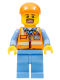Минифигурка Лего Сити - Рабочий Аэропорта