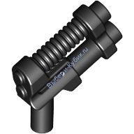 Деталь Лего Двухствольный Пистолет Цвет Черный