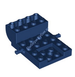 Деталь Лего База Т/С 4 х 6 х 1 С Изгибом Цвет Темно-Синий