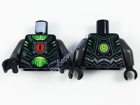 Деталь Лего Торс С Рисунком Цвет Черный