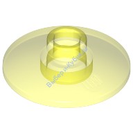 Деталь Лего Тарелка 2 х 2 Перевернутая Цвет Прозрачно-Неоново-Зеленый