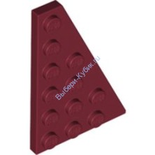 Деталь Лего Пластина Клин 6 х 4 Правая Цвет Темно-Красный