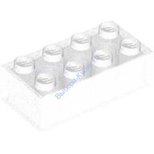 Деталь Лего Кубик 2 х 4 Цвет Прозрачный Сатин