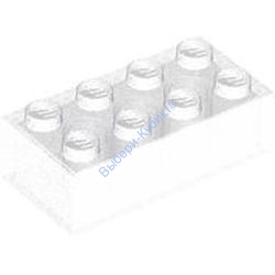 Деталь Лего Кубик 2 х 4 Цвет Прозрачный Сатин