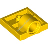 Деталь Лего Пластина 2 х 2 С Отверстием Под Пин Под Пластиной Цвет Желтый