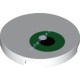 Деталь Лего Плитка Круглая 3 x 3 С Рисунком Зеленые Глаза Цвет Белый